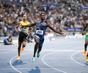 2 Olympic athletes running