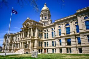 Front of Wyoming State House